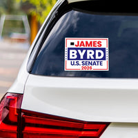 James Byrd For Wyoming Senate 2026 Vinyl Sticker, Vote James Byrd Decal, Wyoming Senate Elections 2026 Bumper Sticker, 6" x 4.5"