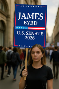 James Byrd For Wyoming Senate 2026 Election Sign, Political Campaign Sign, Senate Election 2026 Race Poster Sign