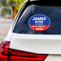 James Byrd For Wyoming Senate 2026 Vinyl Sticker, Vote James Byrd Decal, Wyoming Senate Elections 2026 Bumper Sticker, 6" x 4.5"