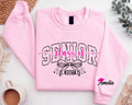Personalized Senior 2027 Sweatshirt, Custom Class of 27 Crewneck, Coquette Bow Graduation Crewneck, Class of 2027 Gift, Senior Gift