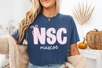 Personalized School Spirit Shirt, Custom Team Mascot Tee, Striped Varsity Initial Shirt, Back to School Game Day Outfit, Custom Team Gift