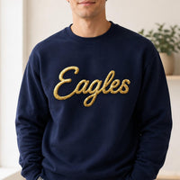 Custom Puff Print Mascot Sweatshirt, Personalized Team Name Shirt, Raised 3D School Spirit Hoodie, Sports Game Day Tee, Team Mom Gift