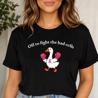 Breast Cancer Goose Shirt, Funny Cancer Warrior Tee, Chemotherapy Support T-Shirt, Pink Ribbon Awareness Apparel, Get Well Soon Gift