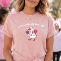Breast Cancer Goose Shirt, Funny Cancer Warrior Tee, Chemotherapy Support T-Shirt, Pink Ribbon Awareness Apparel, Get Well Soon Gift