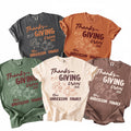 Personalized Family Thanksgiving Shirt, Custom Matching Cousin Crew Tee, Friendsgiving Dinner Shirt, Turkey Day Group Outfit, Cousin Gift