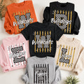 Personalized School Mascot Sweatshirt, Custom Team Name Tee, Checkered Initial Shirt, High School Spirit Game Day Outfit, Custom Team Gift
