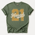 Personalized School Mascot Shirt, Custom Team Name Tee, Vintage Varsity Number Spirit Shirt, Game Day Fan Apparel, Custom Team Gift