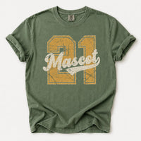 Personalized School Mascot Shirt, Custom Team Name Tee, Vintage Varsity Number Spirit Shirt, Game Day Fan Apparel, Custom Team Gift
