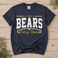Custom School Mascot Shirt, Personalized School Name Tee, School Spirit Game Day Shirt, Varsity Team Fan Top, Custom Team Fan Gift