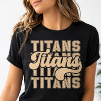 Personalized School Mascot Shirt, Custom Team Name Tee, Retro Varsity Mascot T-Shirt, Game Day School Spirit Apparel, Custom Team Gift