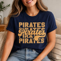 Personalized School Mascot Shirt, Custom Team Name Tee, Retro Varsity Mascot T-Shirt, Game Day School Spirit Apparel, Custom Team Gift