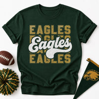 Personalized School Mascot Shirt, Custom Team Name Tee, Retro Varsity Mascot T-Shirt, Game Day School Spirit Apparel, Custom Team Gift