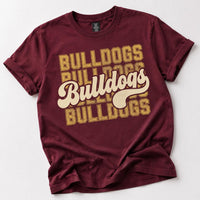 Personalized School Mascot Shirt, Custom Team Name Tee, Retro Varsity Mascot T-Shirt, Game Day School Spirit Apparel, Custom Team Gift