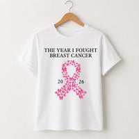 Personalized Breast Cancer Awareness Shirt, Custom Survivor Year Tee, Pink Butterfly Ribbon Shirt, October Awareness Tee, Survivor Gift