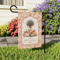 Personalized Pumpkin Garden Flag, 12x18 Double Sided Yard Flag, Custom Family Decor, Coquette Autumn Porch Sign, Housewarming Gift