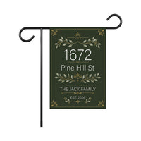 Personalized Address Garden Flag, 12x18 Double Sided Yard Flag, Custom Family Decor, House Number Outdoor Porch Sign, Housewarming Gift
