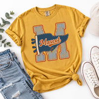 Personalized School Mascot Shirt, Custom Team Name Tee, Retro Varsity Megaphone T Shirt, School Spirit Game Day Outfit, Gift for Athlete