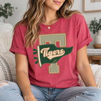 Personalized School Mascot Shirt, Custom Team Name Tee, Retro Varsity Megaphone T Shirt, School Spirit Game Day Outfit, Gift for Athlete