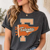 Personalized School Mascot Shirt, Custom Team Name Tee, Retro Varsity Megaphone T Shirt, School Spirit Game Day Outfit, Gift for Athlete