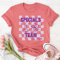 Personalized Specials Team Shirt, Custom Teacher Name Tee, Retro School Staff Top, Back to School Outfit, Teacher Appreciation Gift