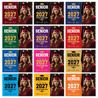 Personalized Graduation Yard Sign, Graduate Photo Name & Class of 2027, Graduation Lawn Sign, Metal H-Stake Included, Senior Yard Display