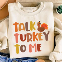 Personalized Thanksgiving Couples Shirt, Custom Gobble Gobble Baby Tee, Talk Turkey to Me Shirt, Matching Turkey Outfit, Couples Gift