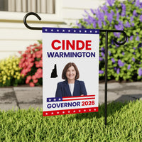Cinde Warmington For New Hampshire Governor 2026 Garden Flag, Double Sided, 2026 Governor Flag, Elections Flag, Race Red White & Blue Flag
