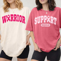 Custom Breast Cancer Shirt, Personalized Support Squad Warrior Tee, Matching Pink Out Group Shirts, October Awareness, Cancer Fighter Gift