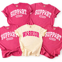 Custom Breast Cancer Shirt, Personalized Support Squad Warrior Tee, Matching Pink Out Group Shirts, October Awareness, Cancer Fighter Gift