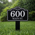 Custom Yard Address Metal Sign, Personalized House Number Aluminum Sign, Lawn Address Stake, Driveway Number Marker, New Home Gift
