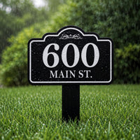 Custom Yard Address Metal Sign, Personalized House Number Aluminum Sign, Lawn Address Stake, Driveway Number Marker, New Home Gift