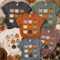 Boho Pumpkin Fall Graphic T-Shirt for Women, Cute Autumn Pumpkin Tee, Thanksgiving Harvest Shirt, Cottagecore Fall Outfit, Holiday Gift