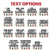Custom Family Christmas Tee, Personalized Favorite Shirt, Matching Holiday Group Shirts, Funny Sibling Tee Set, Holiday Party Gift