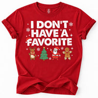 Custom Family Christmas Tee, Personalized Favorite Shirt, Matching Holiday Group Shirts, Funny Sibling Tee Set, Holiday Party Gift