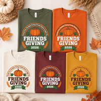 Custom Friendsgiving 2026 Shirt, Matching Thanksgiving Party Tee, Personalized Friend Group Top, Fall Gathering Outfit, Holiday Party Gift