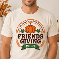 Custom Friendsgiving 2026 Shirt, Matching Thanksgiving Party Tee, Personalized Friend Group Top, Fall Gathering Outfit, Holiday Party Gift