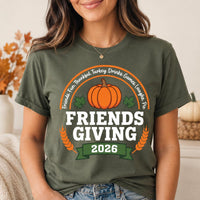 Custom Friendsgiving 2026 Shirt, Matching Thanksgiving Party Tee, Personalized Friend Group Top, Fall Gathering Outfit, Holiday Party Gift