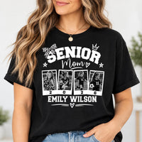 Personalized Senior Mom Photo Shirt, Custom Class of 2026 Tee, Senior Photo Collage Top, Graduation Day Keepsake Gift, Gift for Mom