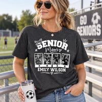 Personalized Senior Mom Photo Shirt, Custom Class of 2026 Tee, Senior Photo Collage Top, Graduation Day Keepsake Gift, Gift for Mom