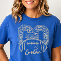 Personalized School Spirit Football Shirt, Custom Team Name Game Day Tee, Varsity Fan Shirt, Back to School Outfit, Custom Team Gift