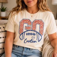 Personalized School Spirit Football Shirt, Custom Team Name Game Day Tee, Varsity Fan Shirt, Back to School Outfit, Custom Team Gift