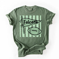 Personalized Football Mascot Shirt, Custom Team Name Tee, Pennant School Spirit Tee, Football Mom Teacher Cheer Student, Custom Team Gift