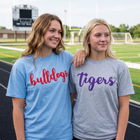 Custom Mascot Puff Print Shirt, Personalized Team Name Sweatshirt, Raised 3D School Spirit Hoodie, Mascot Puff Shirt, Sports Team Gift