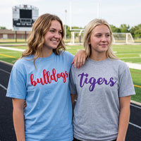 Custom Mascot Puff Print Shirt, Personalized Team Name Sweatshirt, Raised 3D School Spirit Hoodie, Mascot Puff Shirt, Sports Team Gift