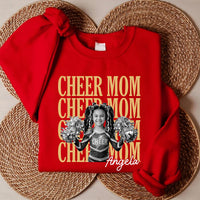 Personalized Cheer Mom Photo Shirt, Custom Senior Cheer Photo Tee, Retro Childhood Picture Top, Class of 2026 Outfit, Sports Mom Gift