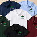 Custom Embroidered Polo Shirt for Father and Son, Personalized Polo Shirts for Golf Outings, Weekend Wear, Casual Polo, Birthday Gift