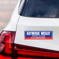 Raymond Mckay For Rhode Island Senate 2026 Car Magnet - Vote Raymond Vehicle Magnet, Rhode Island Senate Elections 2026 Magnet - 10" x 3"