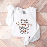 Growing a Little Pumpkin Embroidered Sweatshirt, Pregnancy Hoodie, Fall Maternity Shirt, Holiday Sweatshirt, Expecting Mom Fall Gift