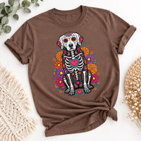 Custom Pet Day of the Dead Shirt, Personalized Dog Cat Sugar Skull Tee, Pet Photo T-Shirt, Dia de los Muertos Gift, Animal Lover Gift