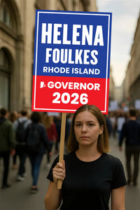 Helena Foulkes For Rhode Island Governor 2026 Election Sign, Political Campaign Sign, Republican, Governor Election 2026 Race Poster Sign
